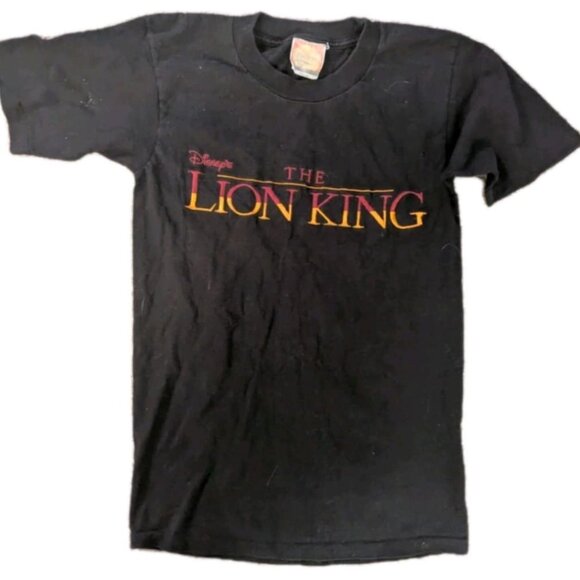 VTG Disney 's THE LION KING Embroidered Logo Single Stitch T-Shirt Sz M Medium - Picture 1 of 6